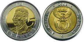 R5 Nelson Mandela 90th Birthday Coin
